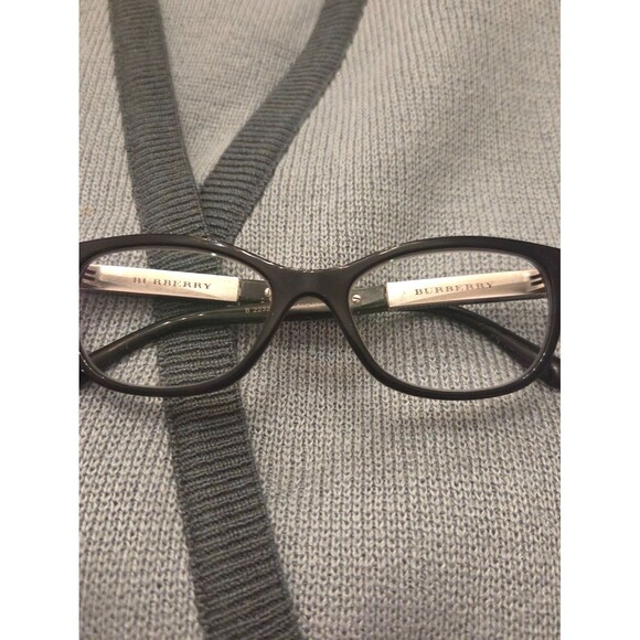 Burberry Women\'s eyeglasses y2k black designer frames minimalist chic model B223 main image 6